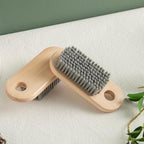 2PCS Wood Laundry Brush, Clothing Stain Remover Scrubber, Soft Bristle by Unknown
