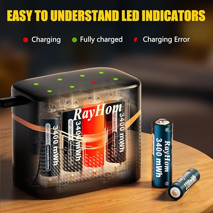 8Pack Rechargeable Lithium Batteries - Image 5