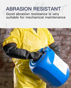 PACIFIC PPE Heavy Duty Latex Chemical Gloves, Strong Acid Resistance Rubber - Image 5