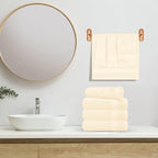 GLAMBURG Ultra Soft 6-Piece Hand Towel Set 16x28-100% Ringspun Cotton - Image 4