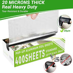 Aluminum Foil Sheets, Hot Dog or Sandwich Wrap, Food Storage, Restaurant - Image 3