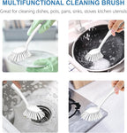 SetSail Dish Brush with Handle, 3 Pack Stiff Bristles Dish Scrubber with - Image 6