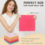 Microfiber Face Cloth Reusable Makeup Remover Facial Cleansing Towel Ultra Soft - Image 2