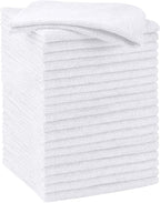 HOMEXCEL White Microfiber Cleaning Cloths, 20 Pack Cleaning Rags by HOMEXCEL