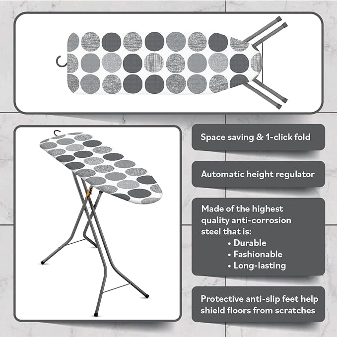 Bartnelli Pulse Ironing Board | Made in Europe | Patent Space Saving Smart - Image 5