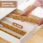 FILWH Bamboo Drawer Dividers - Image 2