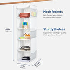 ZOBER Hanging Closet Organizer, 5-Shelf - Image 2