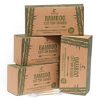 Bamboo Cotton Swabs 2000 Count | Eco-Friendly & Pure Cotton Buds | Double by EcoFox