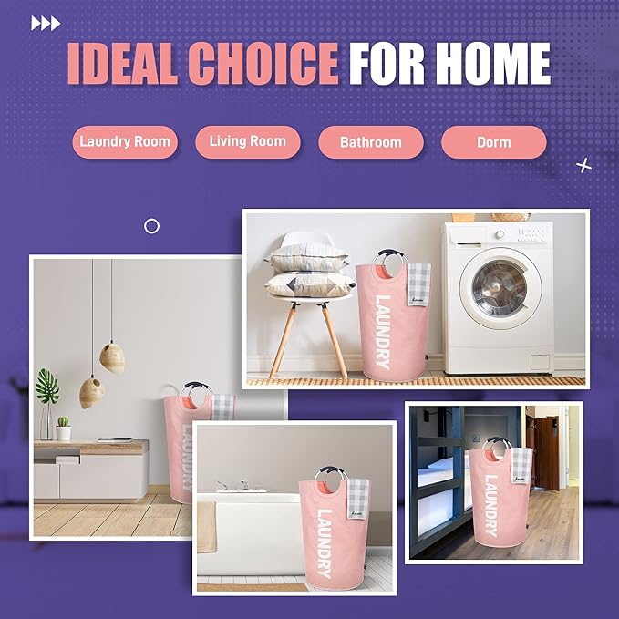 Caroeas 95L Pro Large Laundry Basket, Waterproof Laundry Hamper, Laundry Bag - Image 5