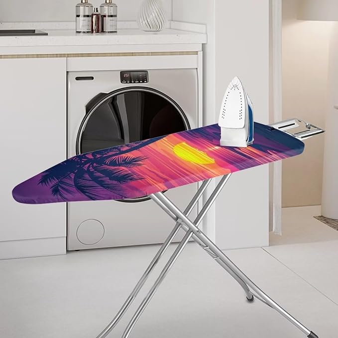 Sprowallow Palm Tree Ironing Board Covers and Pad Elastic Edge, Scorch - Image 2