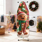 Nuxovilar Ironing Board Covers Winter Gingerbread Man Pattern Polyester 15x54 - Image 2