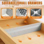 Blosssound 15 Pcs 5.12 Tall Drawer Divider Adjustable Drawer Organizer DIY - Image 3