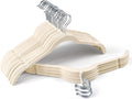 Premium Velvet Shirt Hangers 30 Pack, Non-Slip 360° Swivel Hook Slim Flocked by Sishynio