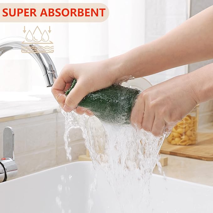 Homaxy 100% Cotton Waffle Weave Kitchen Dish Cloths, Ultra Soft Absorbent Quick - Image 3