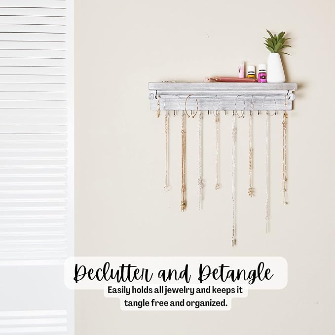 Rustic Necklace Jewelry Organizer - Image 6