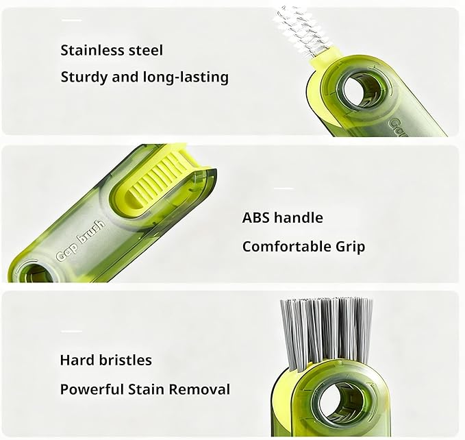 3-in-1 Cup Lid Cleaning Brush-Multifunctional Bottle Gap Cleaner Tool - Image 4