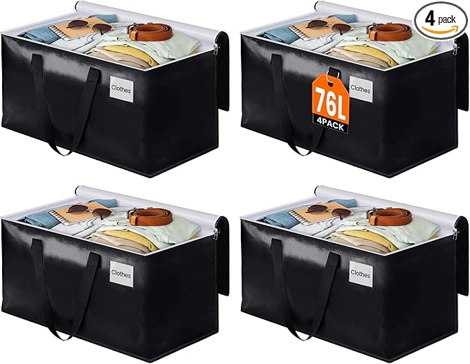 BlissTotes Moving Bags, Heavy Duty Moving Boxes by BlissTotes