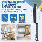 Crevice Cleaning Brush, Hard Bristle Crevice Cleaning Brush, Shower Cleaner - Image 3