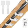 80PCS Hook and Loop Cable Straps, Cable Management Under Desk, Self Adhesive by Sereficy