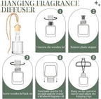 AROIC Hanging Car Air Freshener, 6 Pack Vanilla Cream Long Lasting & Refillable - Image 6