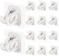 14PCS No Drill Curtain Rod Brackets No Drilling Self Adhesive Curtain Rod by Codoule