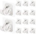 14PCS No Drill Curtain Rod Brackets No Drilling Self Adhesive Curtain Rod by Codoule