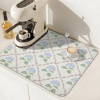Hydrangea Floral Dish Drying Mat - Image 7