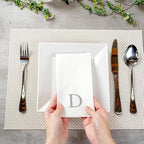 Luxenap 15.8 X 7.9 Inch Linen-Feel Guest Towels, 50 Lettered Hand Towels - Image 5
