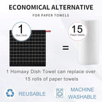 Homaxy 100% Cotton Terry Kitchen Dish Cloths, Ultra Soft and Absorbent Dish - Image 7
