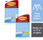 Command Indoor Mini Light Clips, Damage Free Hanging Christmas Lights, Mini - Image 3