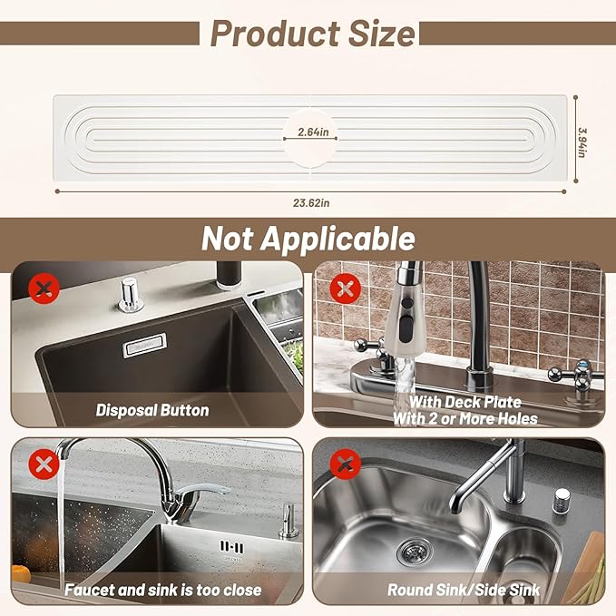 Faucet Mat for Kitchen Sink - Image 2