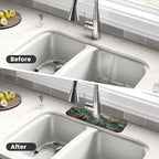 Kitchen Sink Splash Guard Faucet Mat Mountains Trees Landscape Sunrise 15"x5.5" - Image 4