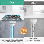 Drain Hair Catcher for Bathroom Sink, 4.8" Stainless Steel and Silicone Shower - Image 4
