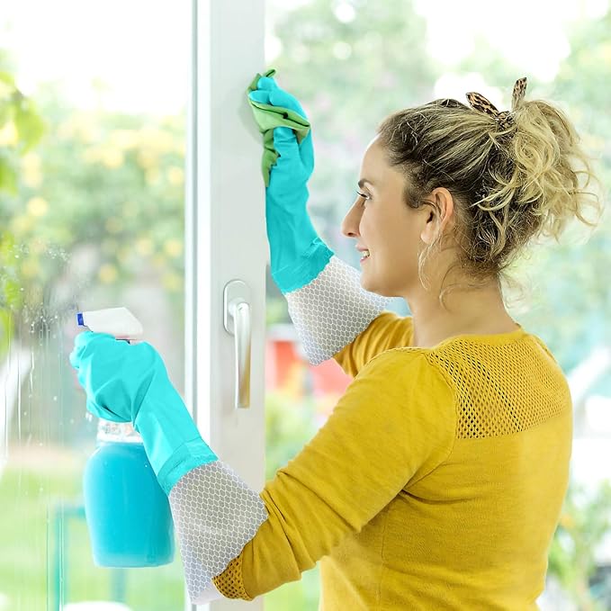 Elgood Reusable Long Dishwashing Cleaning Gloves - Image 8