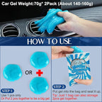 Car Interior Duster Detail Brush Cleaning Gel Kit, Soft Dash Vent Dusting Slime - Image 6