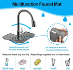 Mini Splash Guard 8.3" Dual-Sided Faucet Splash Guard Small Faucet Handle Drip - Image 2