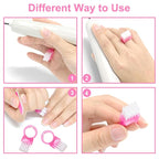 Nail Brush Rings SHEERBLISS Mini Nail Brushes 20pcs Hand Fingernail Brush - Image 2