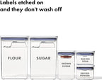 OXO Good Grips 8-Piece Prelabeled Baking POP Container Set - Image 5