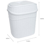 Bath Bliss Sailor Knot Swing Top Waste Bin | Dimensions: 11.22" x 8.27" x 12.6" - Image 5