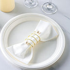 480 Count Disposable Hand Towels, Linen Feel Bathroom Hand Napkins, Soft And - Image 4