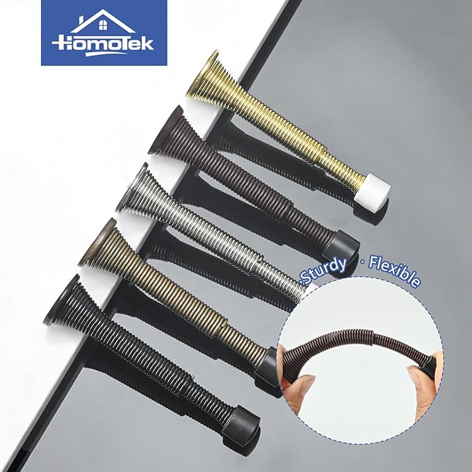 HOMOTEK 20 Pack Telescoping Spring Door Stoppers, Extended from 3-1/8 to 4-1/4 - Image 2