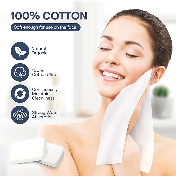 Disposable Face Towels 50 Count Compressed Towel Tablets 12×9 Inch Washcloths - Image 2