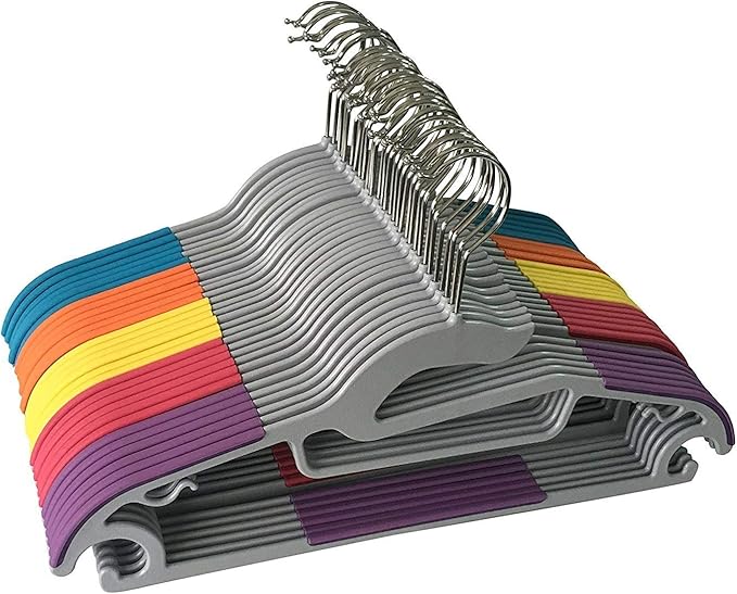 P3500M 30 Pack Light-Weight Non-Slip Durable Clothes Plastic Hangers Perfect by Jeronic