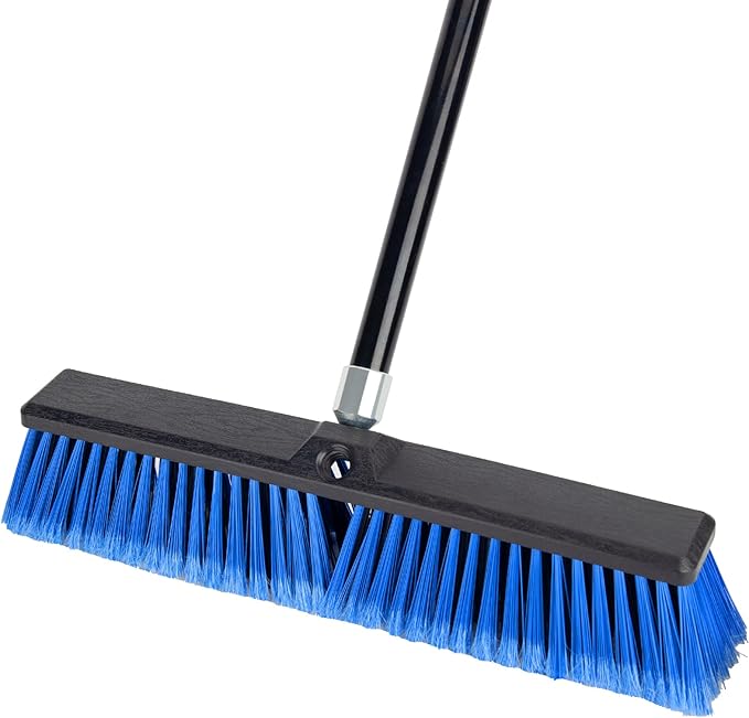 18 Inches Outdoor Push Broom Heavy Duty Shop Broom by KeFanta
