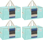 VENO 4 Pack Moving Bags, Storage Bins by Veno