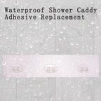 2 Pack Shower Caddy Adhesive for Replacement, Strong Transparent Adhesive for - Image 7