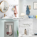 Coat Rack Wall Mounted, 6 Coat Hooks - Image 4