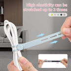 Oligei 100 Pcs Silicone Cable Ties, Cable Ties Reusable, High Elasticity Cord - Image 3