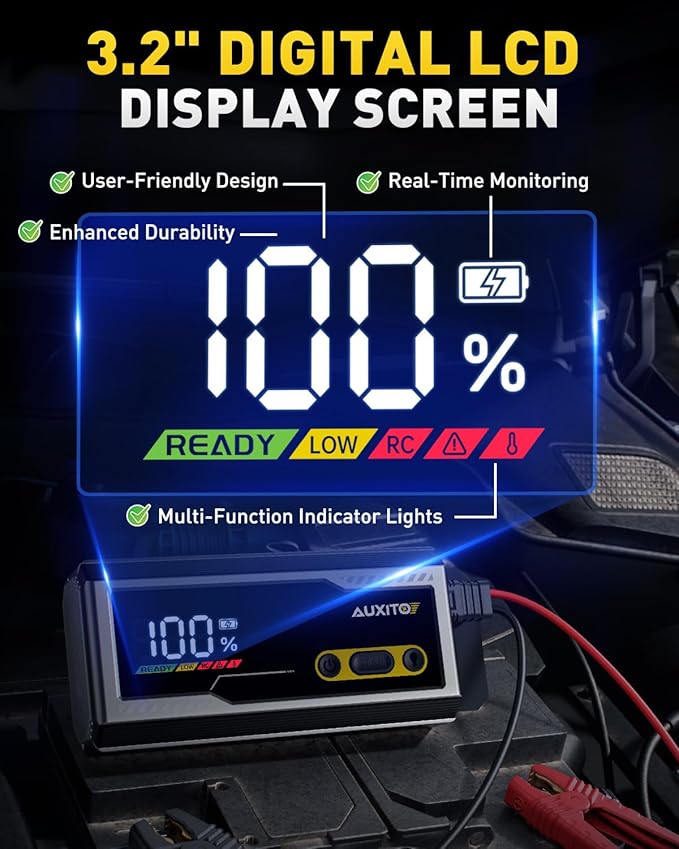 AUXITO Jump Starter 8000A Portable Car Battery Jump Starter - Image 7
