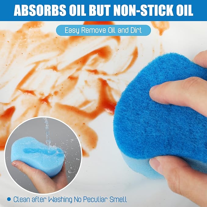 Tanlade 480 Pcs Individually Wrapped Sponges Kitchen Bulk Non Scratch Scouring - Image 5